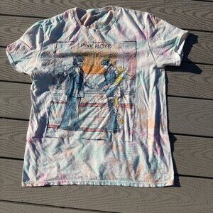Pink Floyd Wish You Were Here Tie Dye T-Shirt Graphic Band Tee Medium